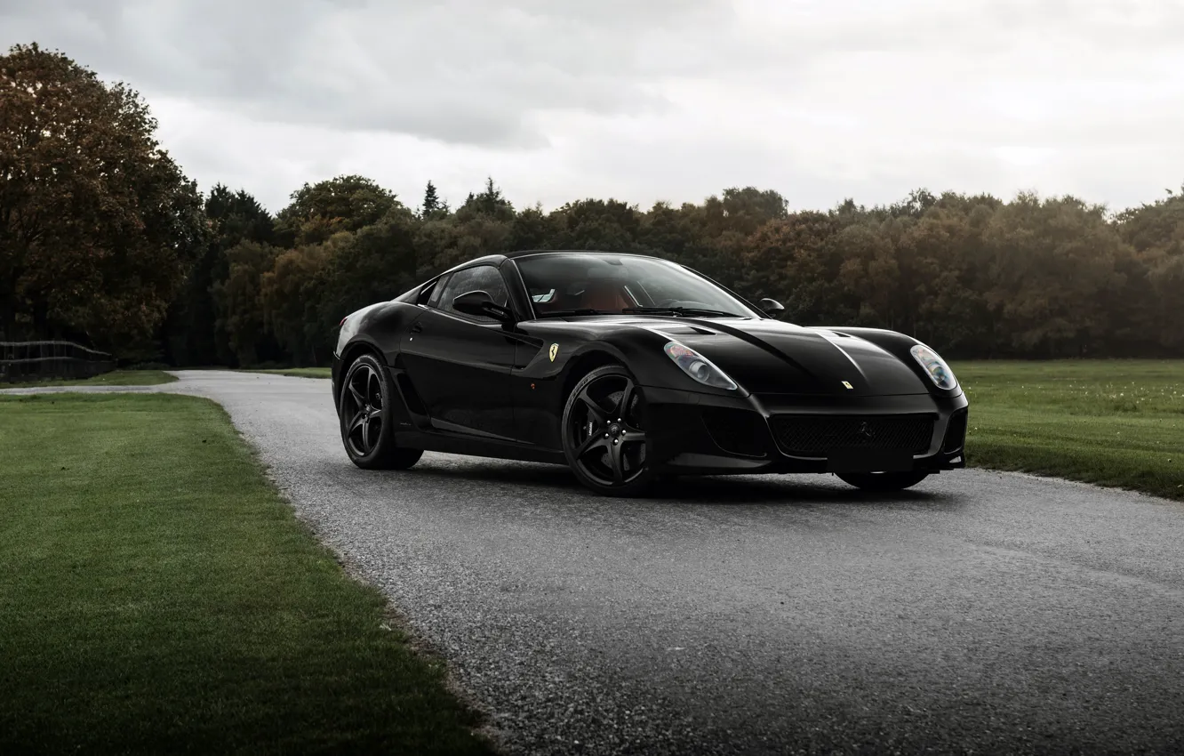 Фото обои Ferrari, black, SA Aperta, front view, Ferrari SA Aperta