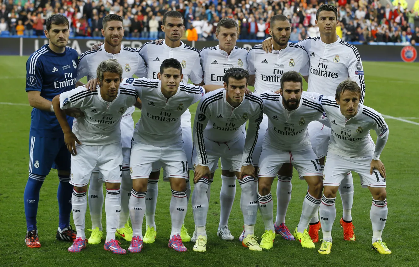 Фото обои Cristiano Ronaldo, Football, Реал Мадрид, Real Madrid, Криштиану Роналду, Sport, Pepe, Состав