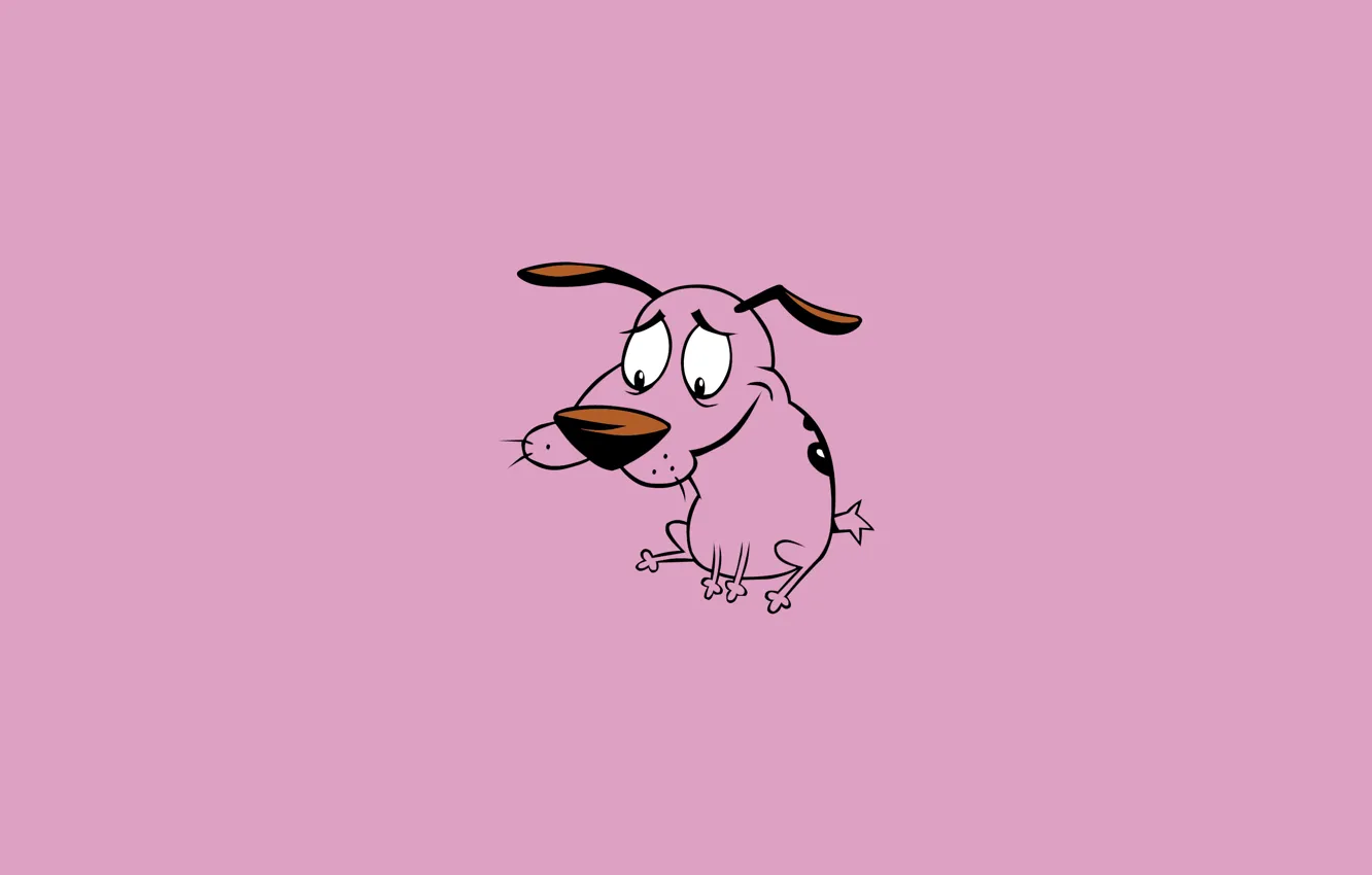 Фото обои эмоции, пёс, Кураж трусливый пес, Courage - the cowardly dog, Кураж