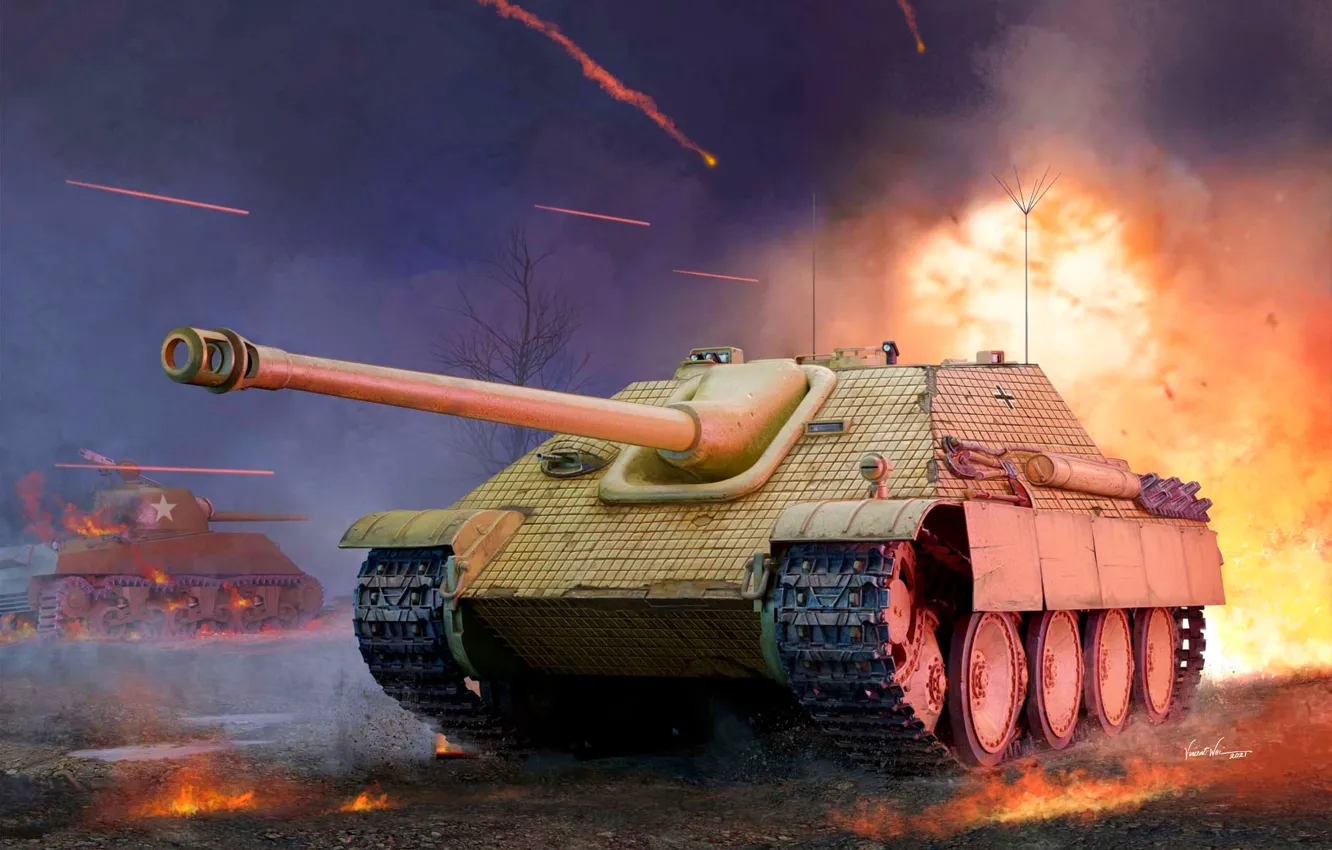 Фото обои Германия, Jagdpanther, Истребитель танков, Вермахт