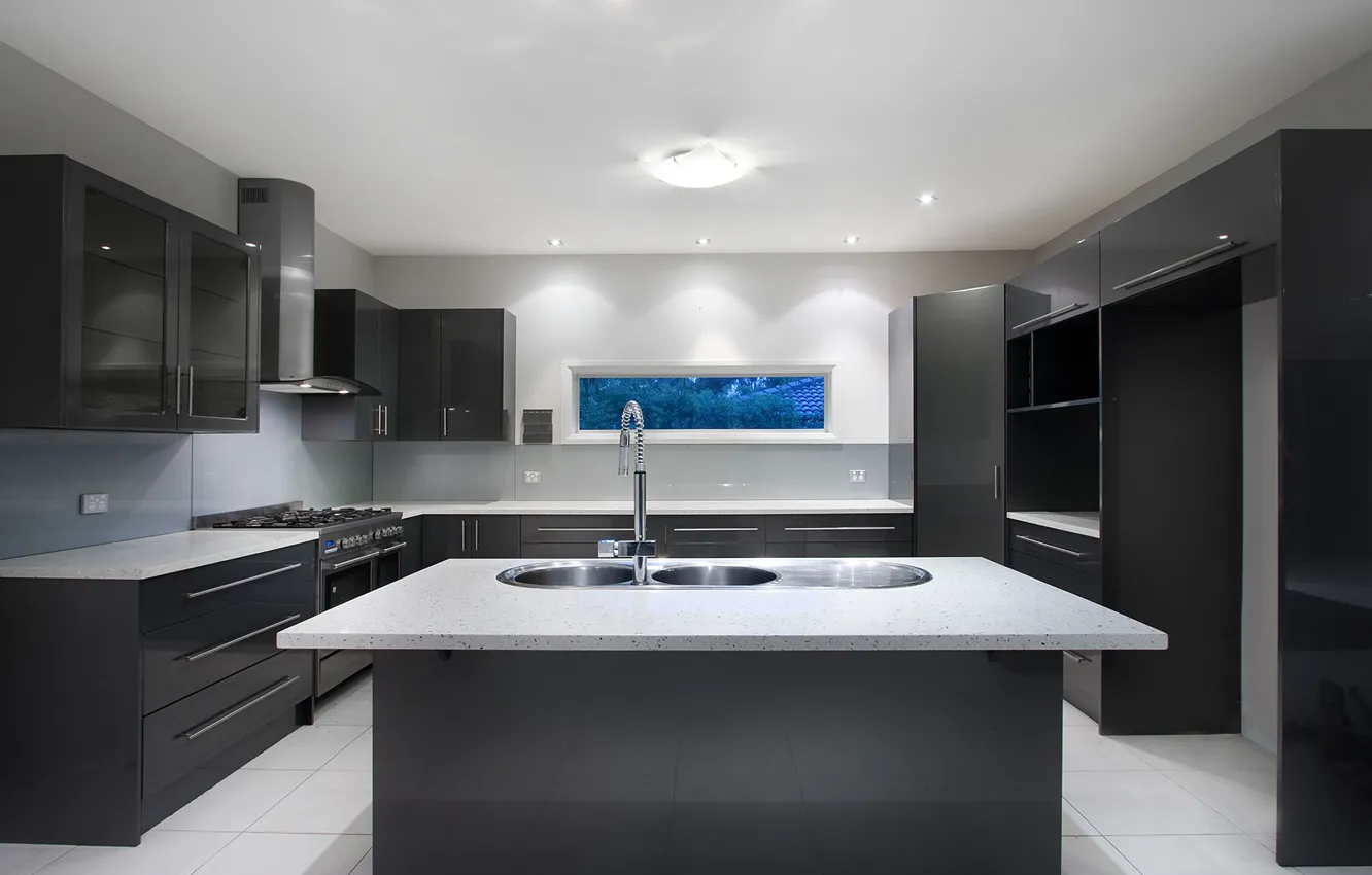 Фото обои minimal, modern, interior, home, kitchen