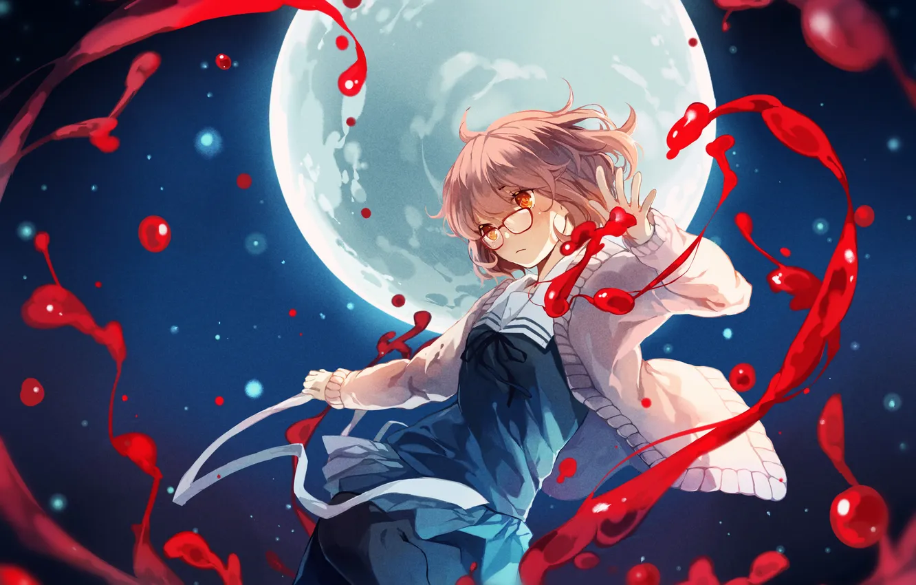 Фото обои девушка, аниме, арт, kyoukai no kanata, kuriyama mirai, koyuiko