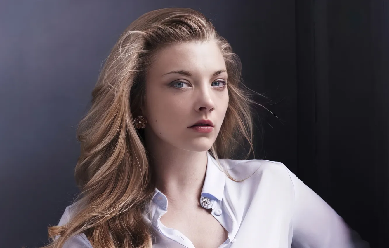 Фото обои фон, портрет, актриса, блондинка, Natalie Dormer, Натали Дормер