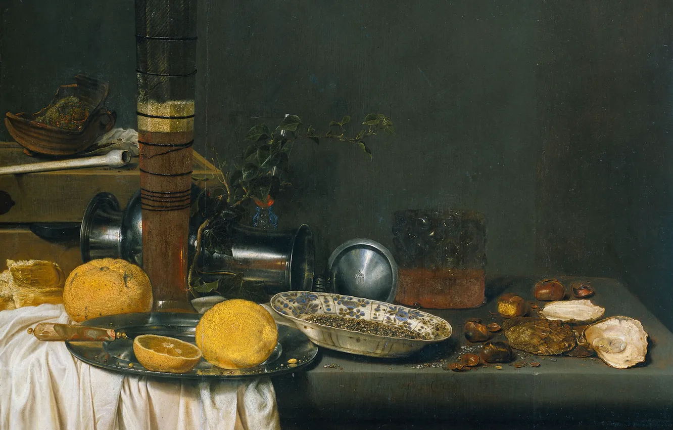 Фото обои масло, картина, Ян Янс ван де Вельде III, 1647, Jan Jansz van de Velde III, …