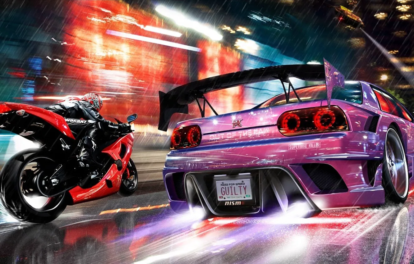 Фото обои NFS, need for speed, nissan Skyline