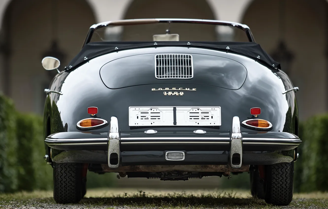 Фото обои Porsche, rear, 356, 1961, Porsche 356B 1600 Super Roadster