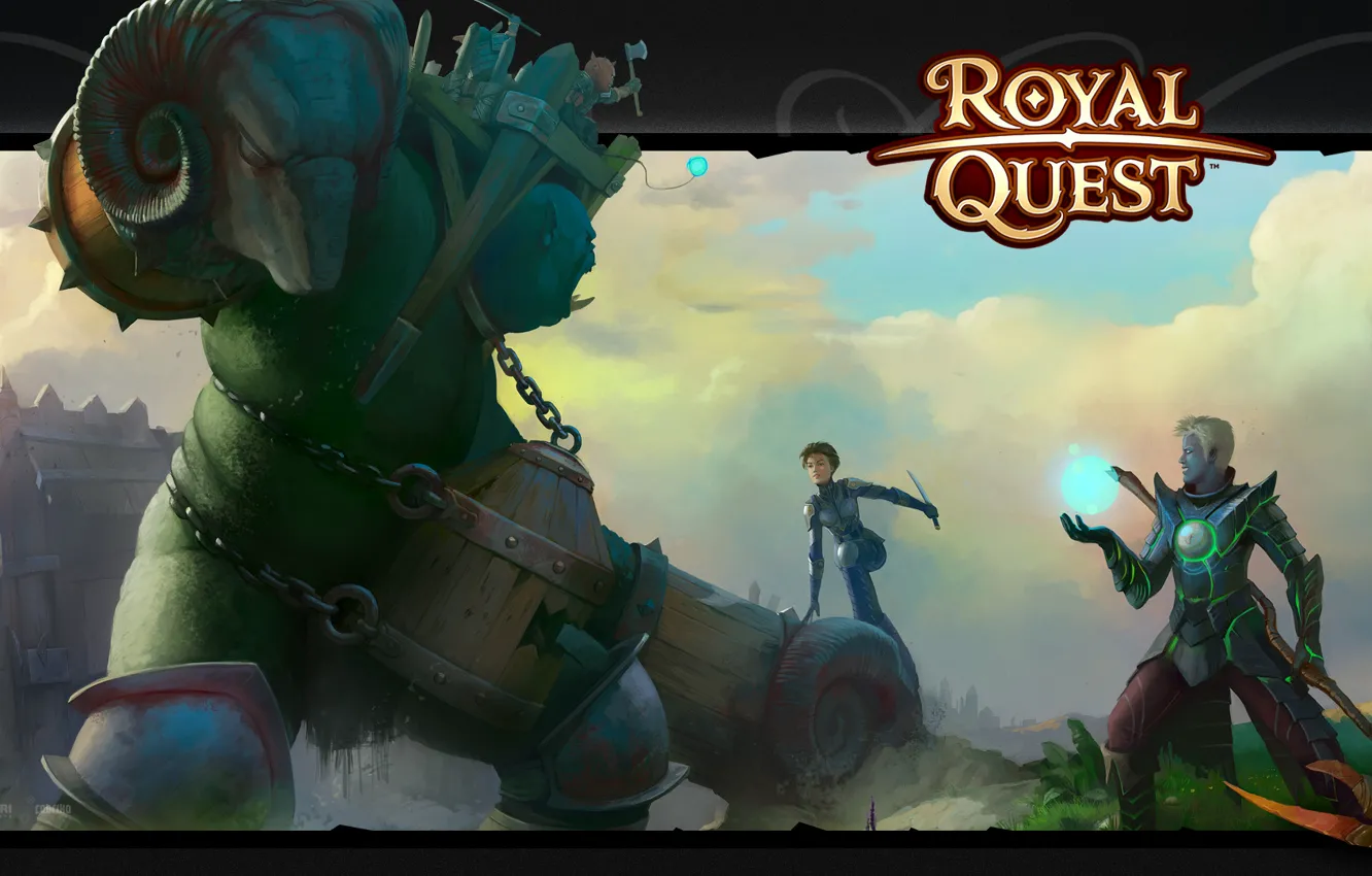 Фото обои маг, орк, Royal Quest, Katauri Interactive