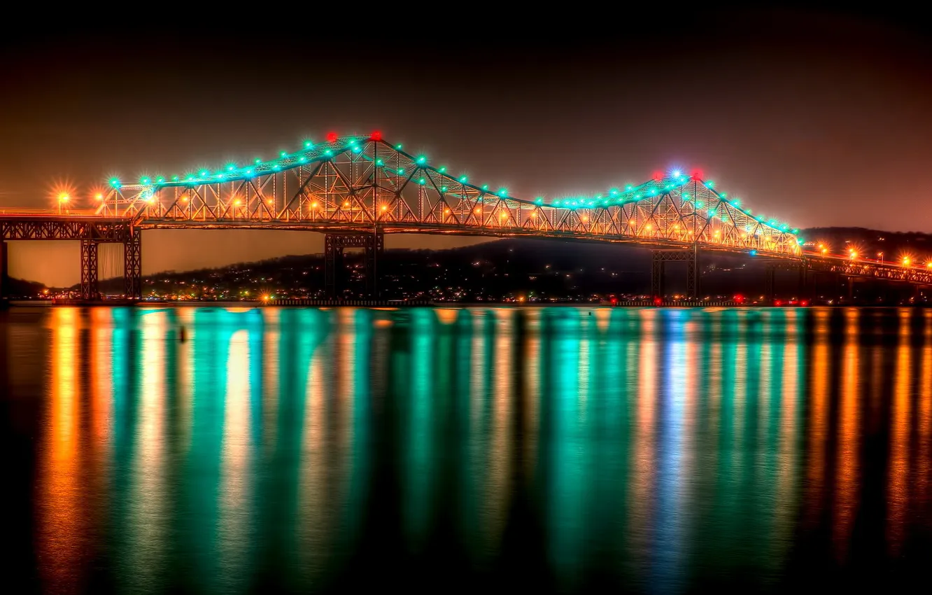 Фото обои New York, Hudson River, Tappan Zee Bridge