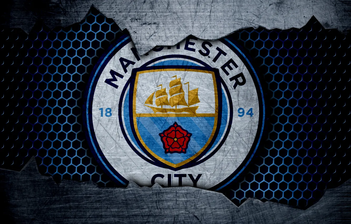 Фото обои wallpaper, sport, logo, football, Manchester City