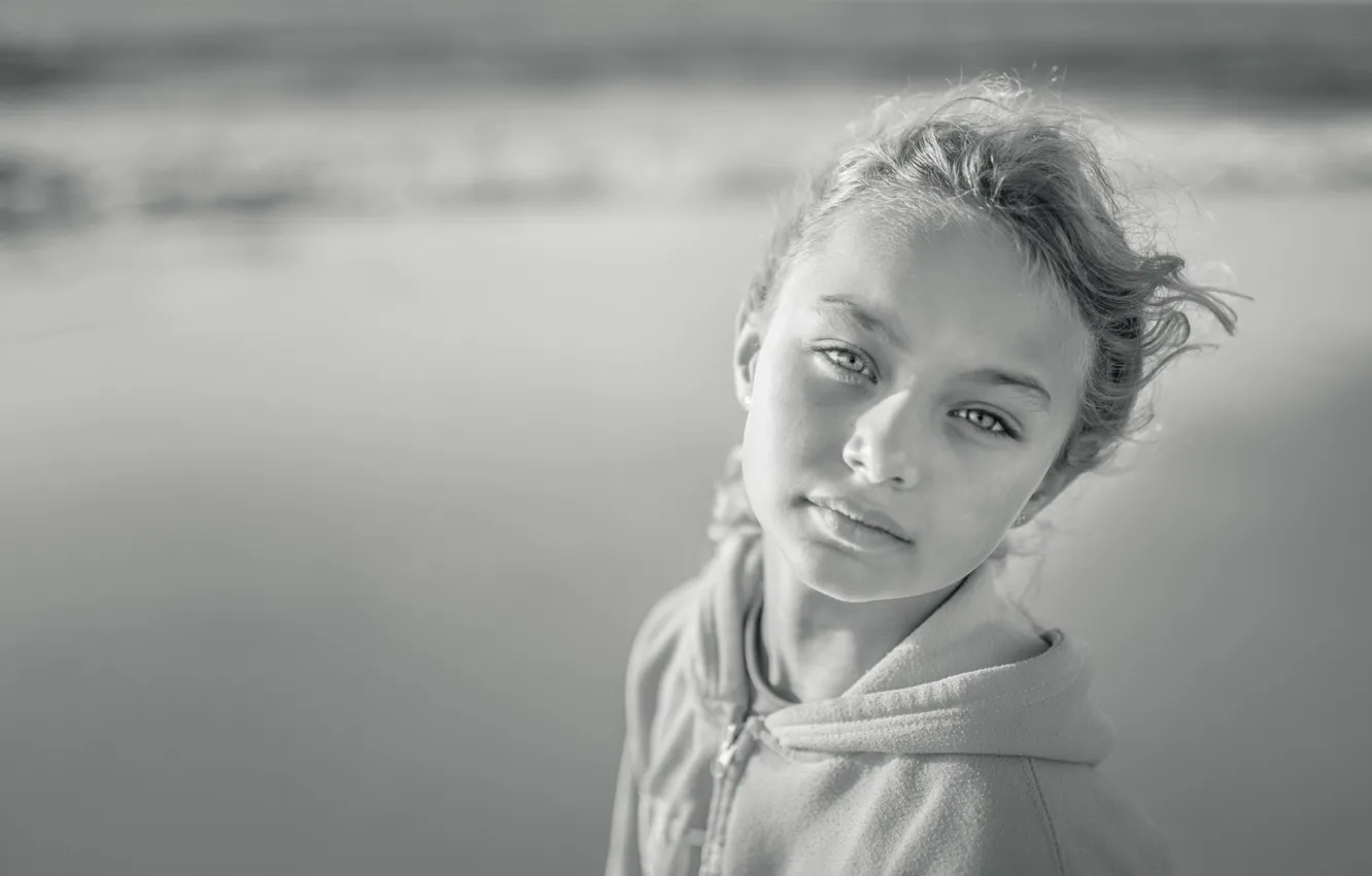 Фото обои взгляд, портрет, девочка