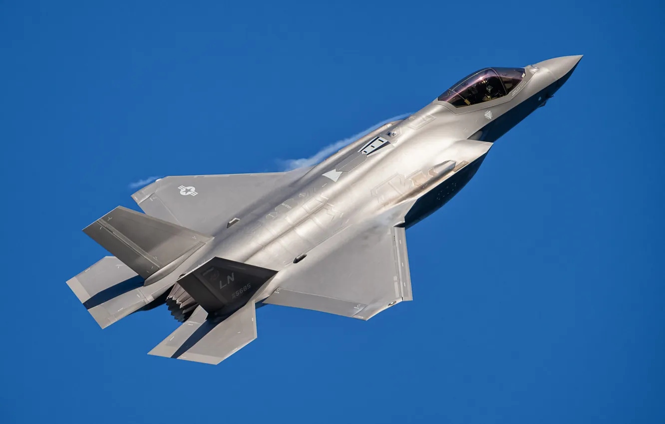 Фото обои Lightning, F-35, F-35 Lightning, Fighter aircraft