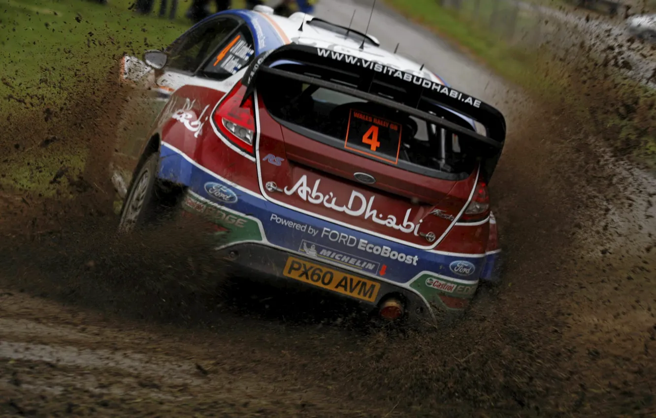 Фото обои грязь, ford, rally, 2011, ралли, wrc, fiesta, JM Latvala