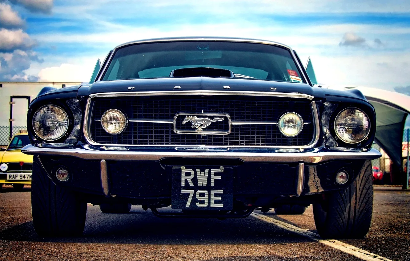 Фото обои car, машина, mustang, мустанг, ford, форд, классика, muscle