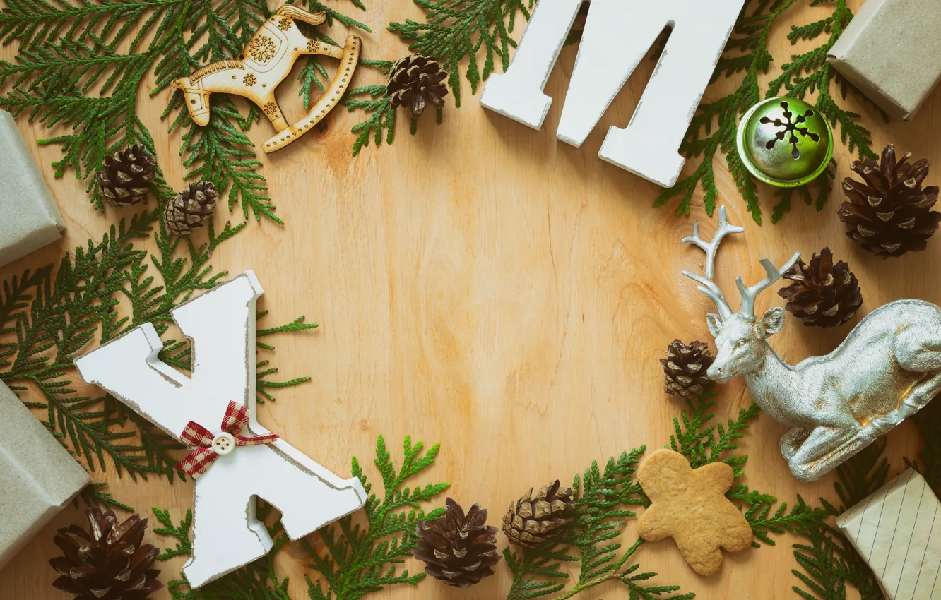 Фото обои Новый Год, Рождество, wood, merry christmas, decoration, xmas, fir tree, holiday celebration