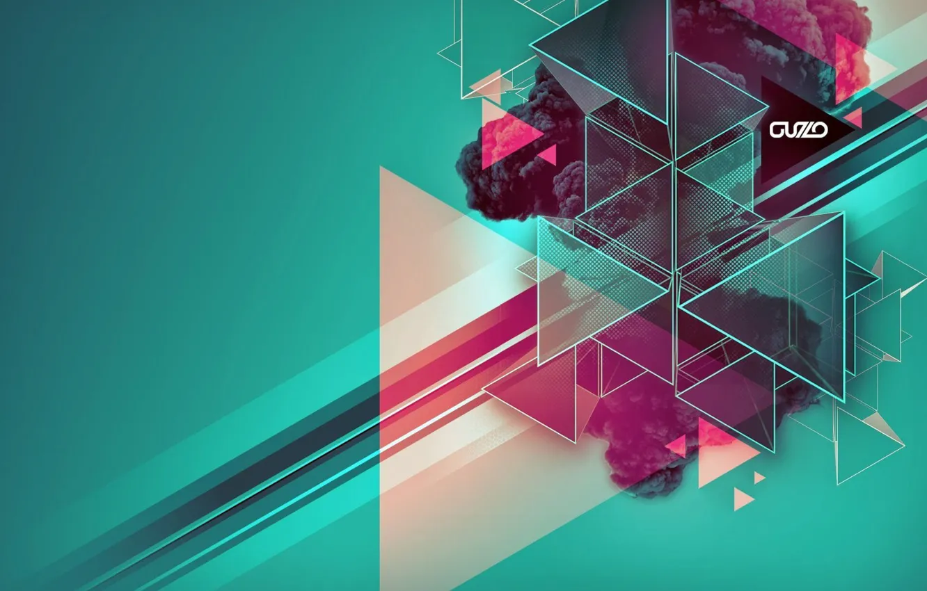 Фото обои Обои, Wallpaper, Triangles, Триугольники, Hipster, Хипстер