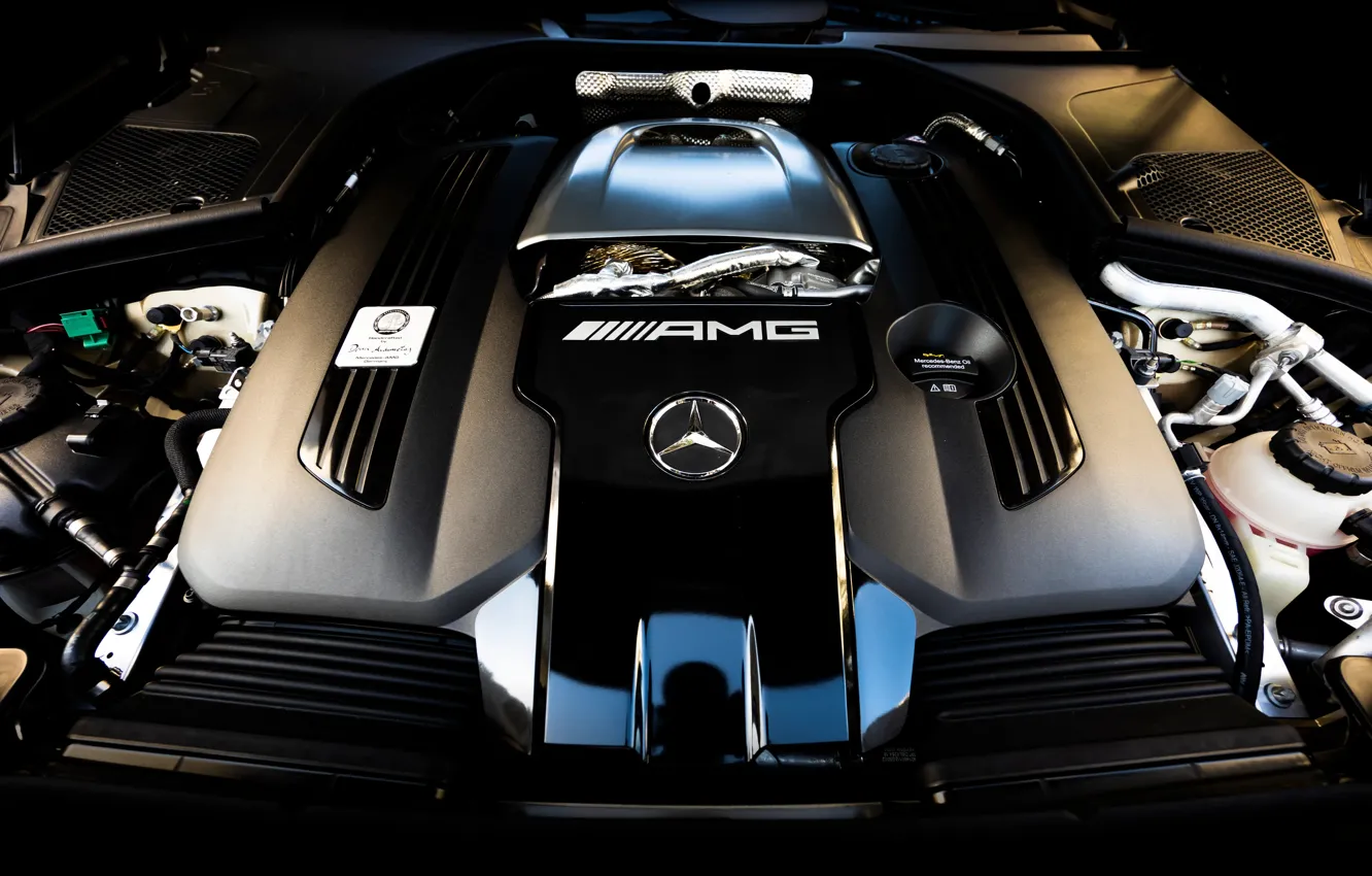 Фото обои Mercedes-Benz, Mercedes, AMG, S-Klasse, engine, S-Class, Mercedes-AMG, Mercedes-AMG S 63 E Performance