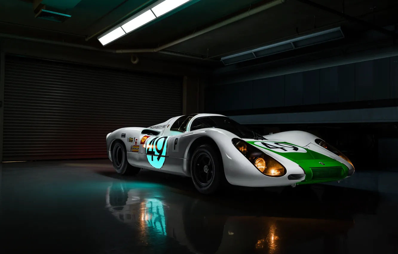 Фото обои lights, Porsche, racing car, Jeremy Cliff, Porsche 907, 907