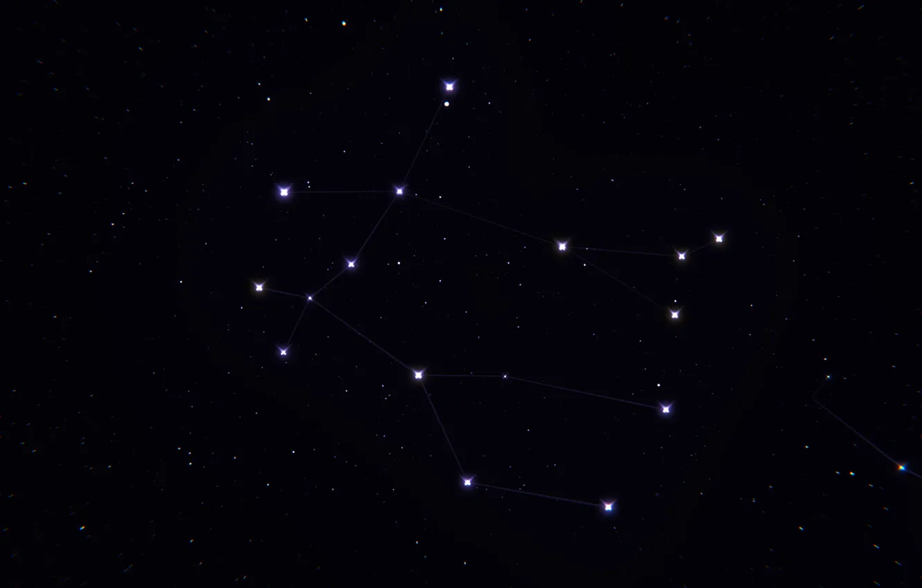 Фото обои космос, звезды, знак зодиака, Близнецы