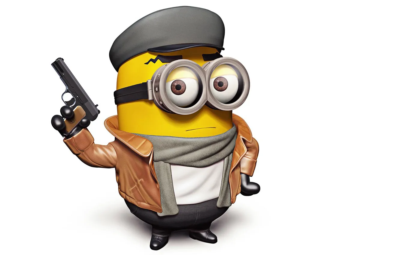 Фото обои character, cartoon, minions