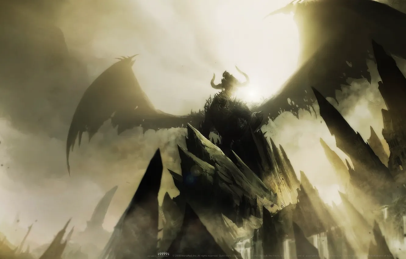 Фото обои digital, art, artwork, dragons