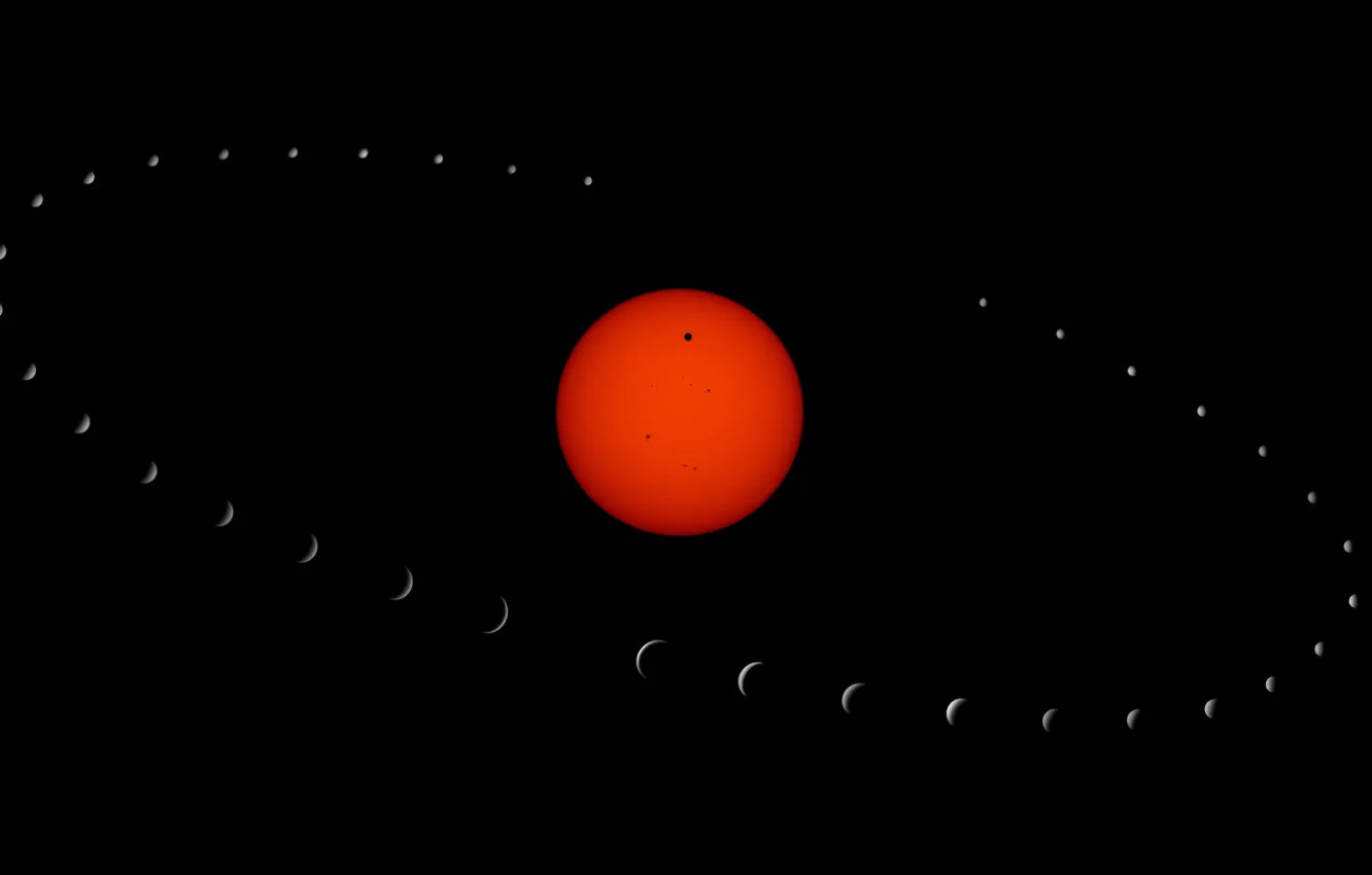 Фото обои космос, Венеры, Солнечный, транзит