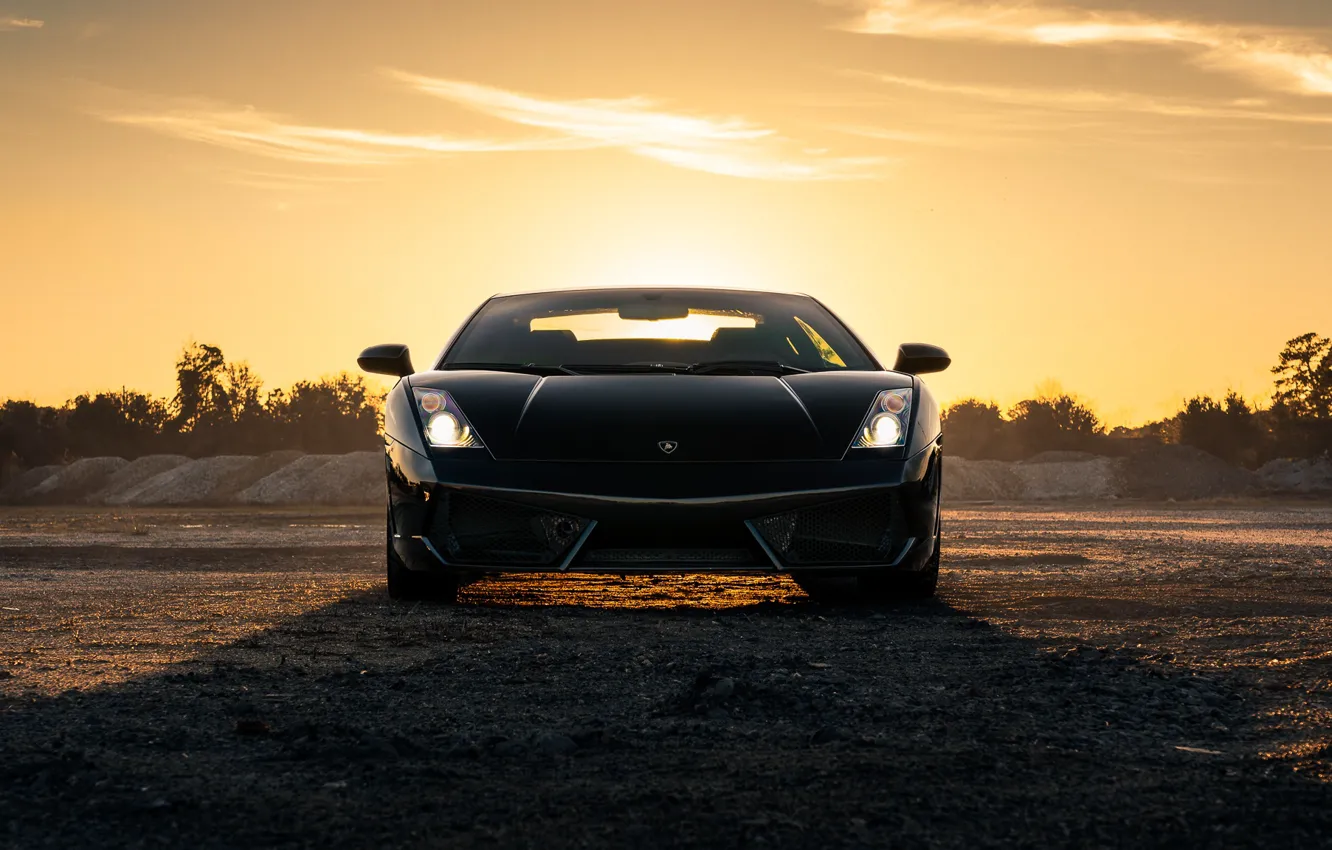 Фото обои дизайн, Lamborghini, автомобиль, передок, Turbo