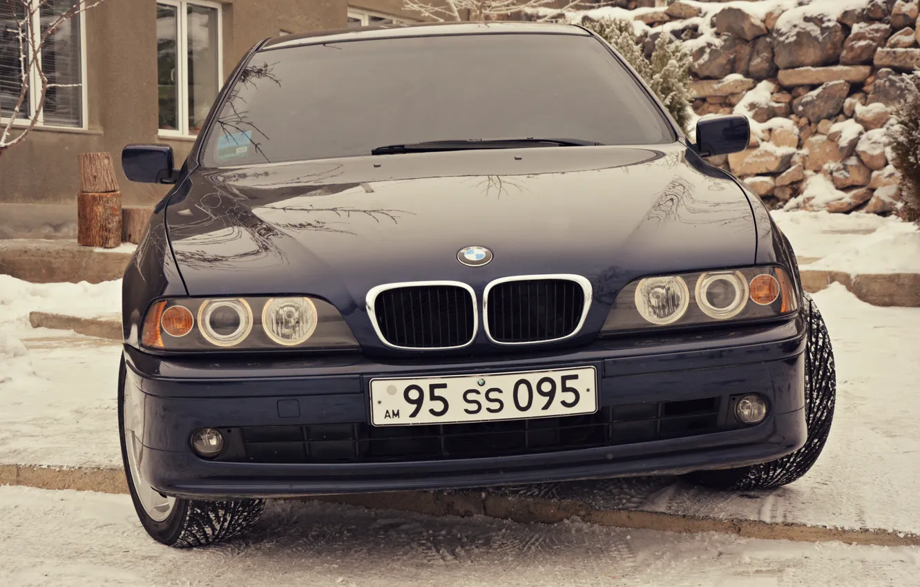 Фото обои BMW, e39, angel eyes, 520
