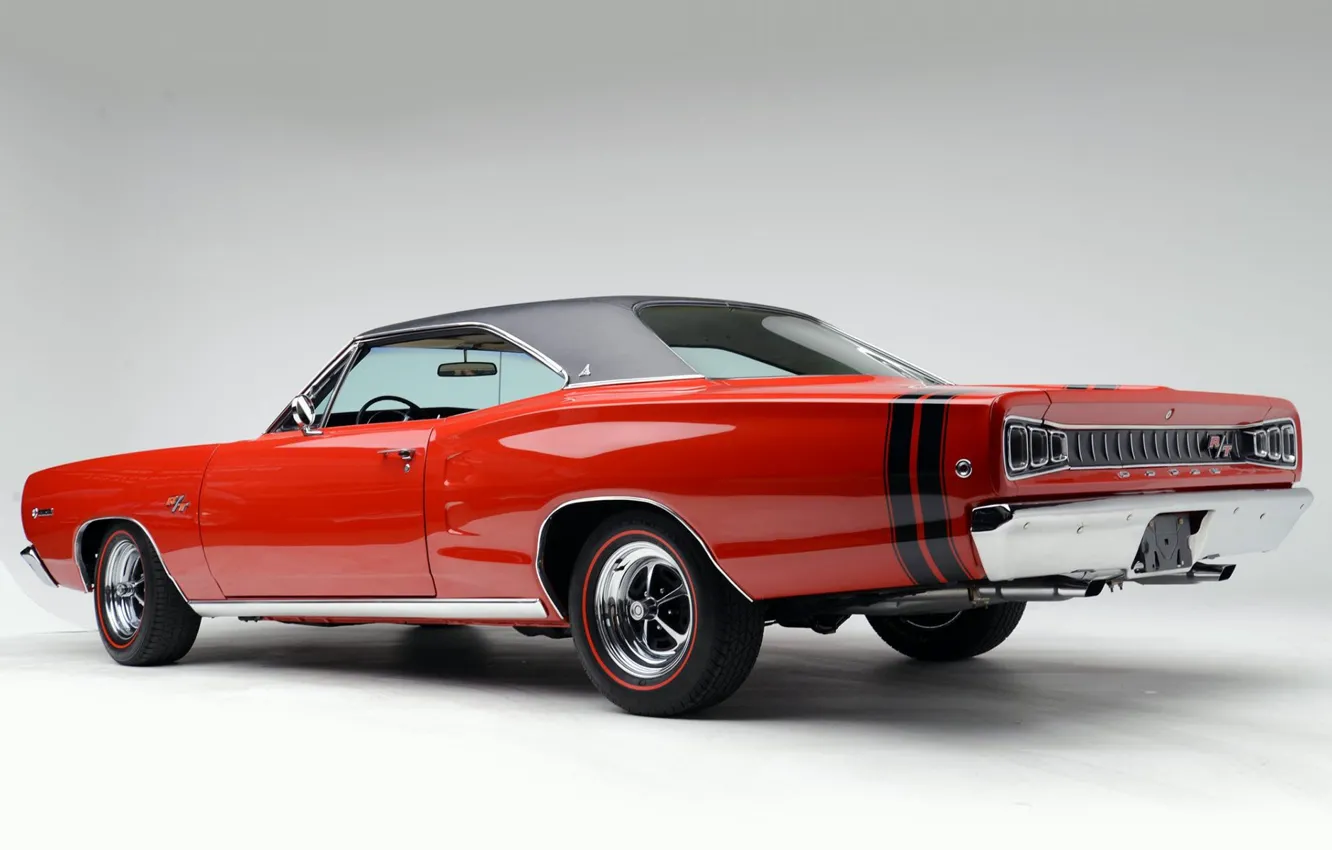 Фото обои Red, 1968, Muscle car, Dodge Coronet, 426 Hemi WS23