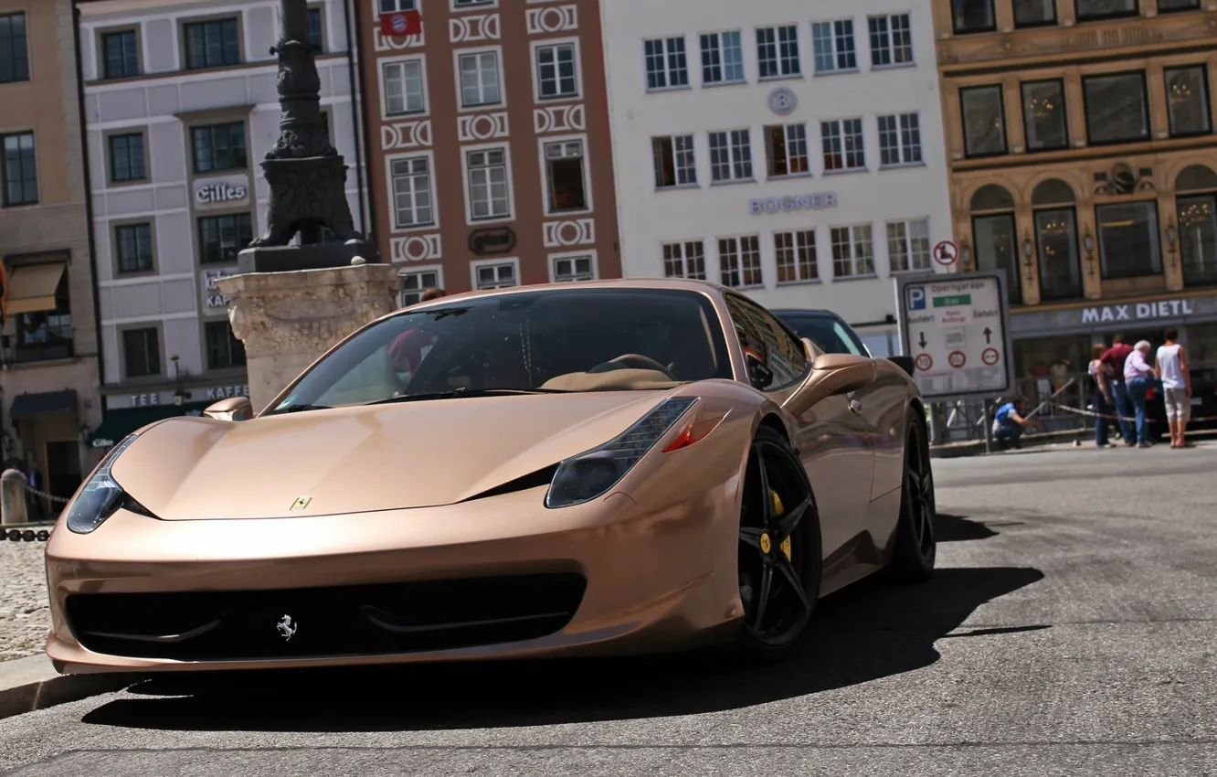Фото обои авто, улица, суперкар, Ferrari 458 Italia, Ферари 458 италия
