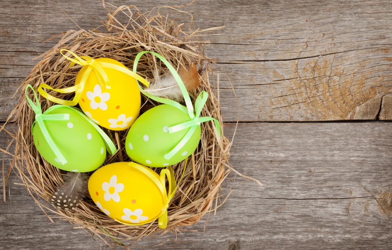 Фото обои яйца, весна, colorful, Пасха, happy, wood, spring, Easter