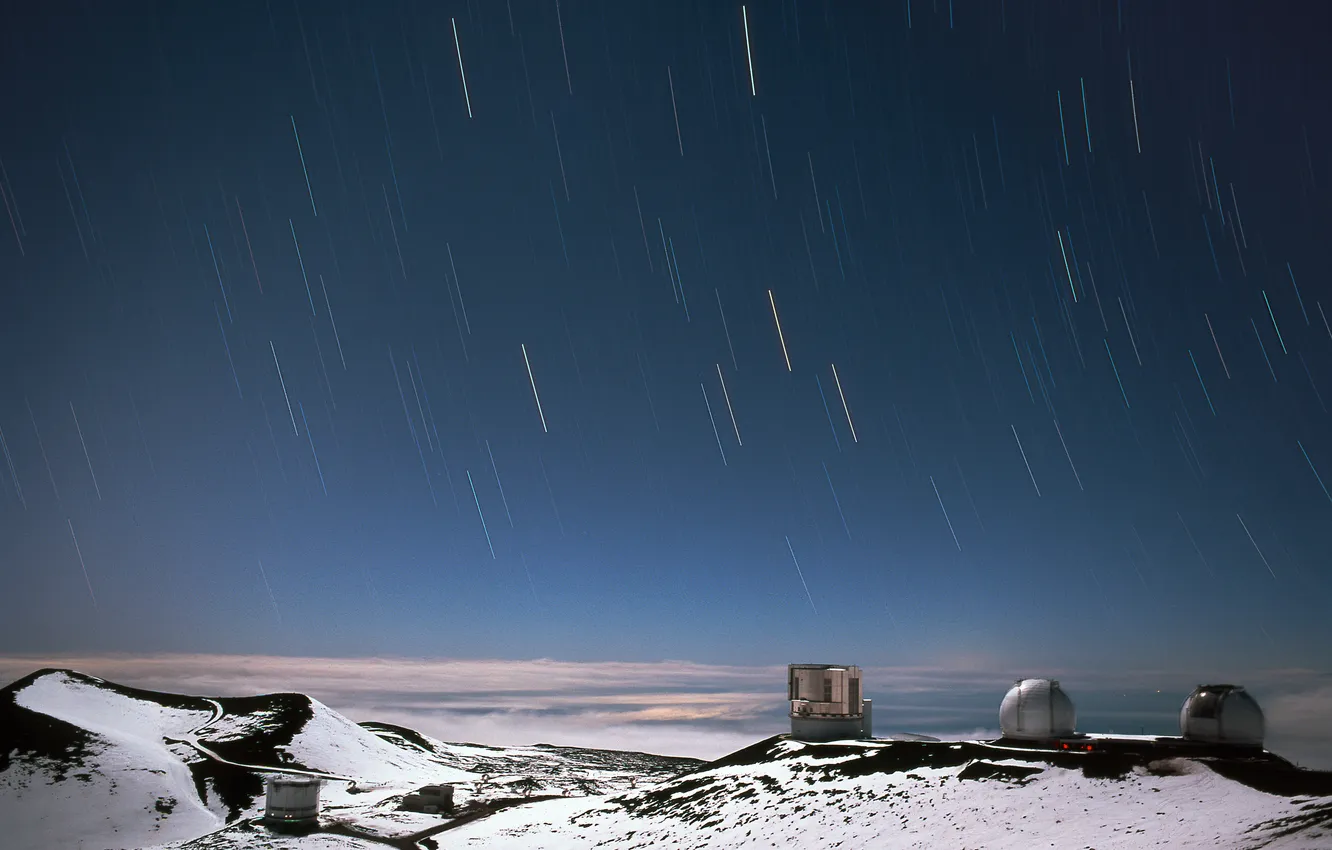 Фото обои небо, телескоп, звеззы