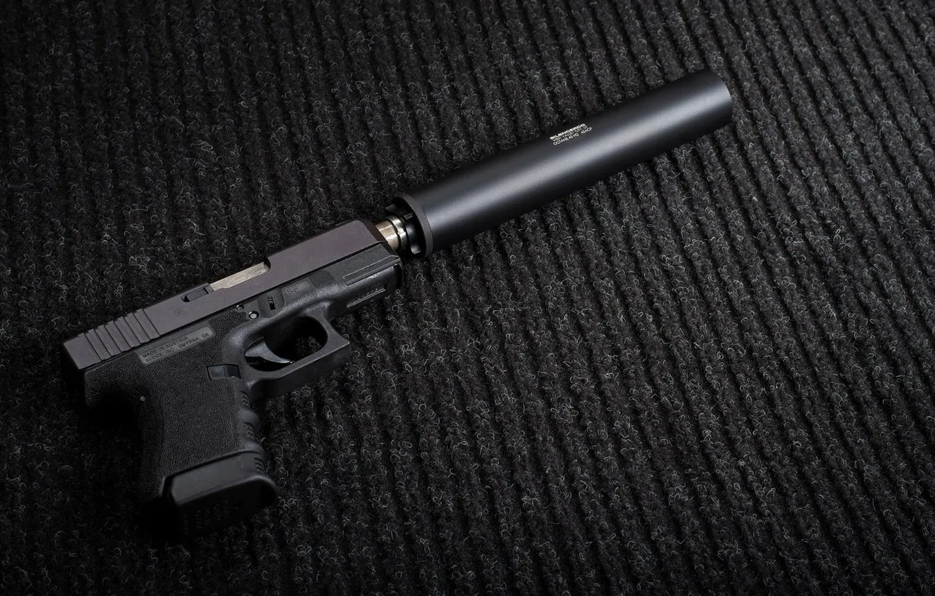 Фото обои pistol, weapon, silencer, Glock 30 SF