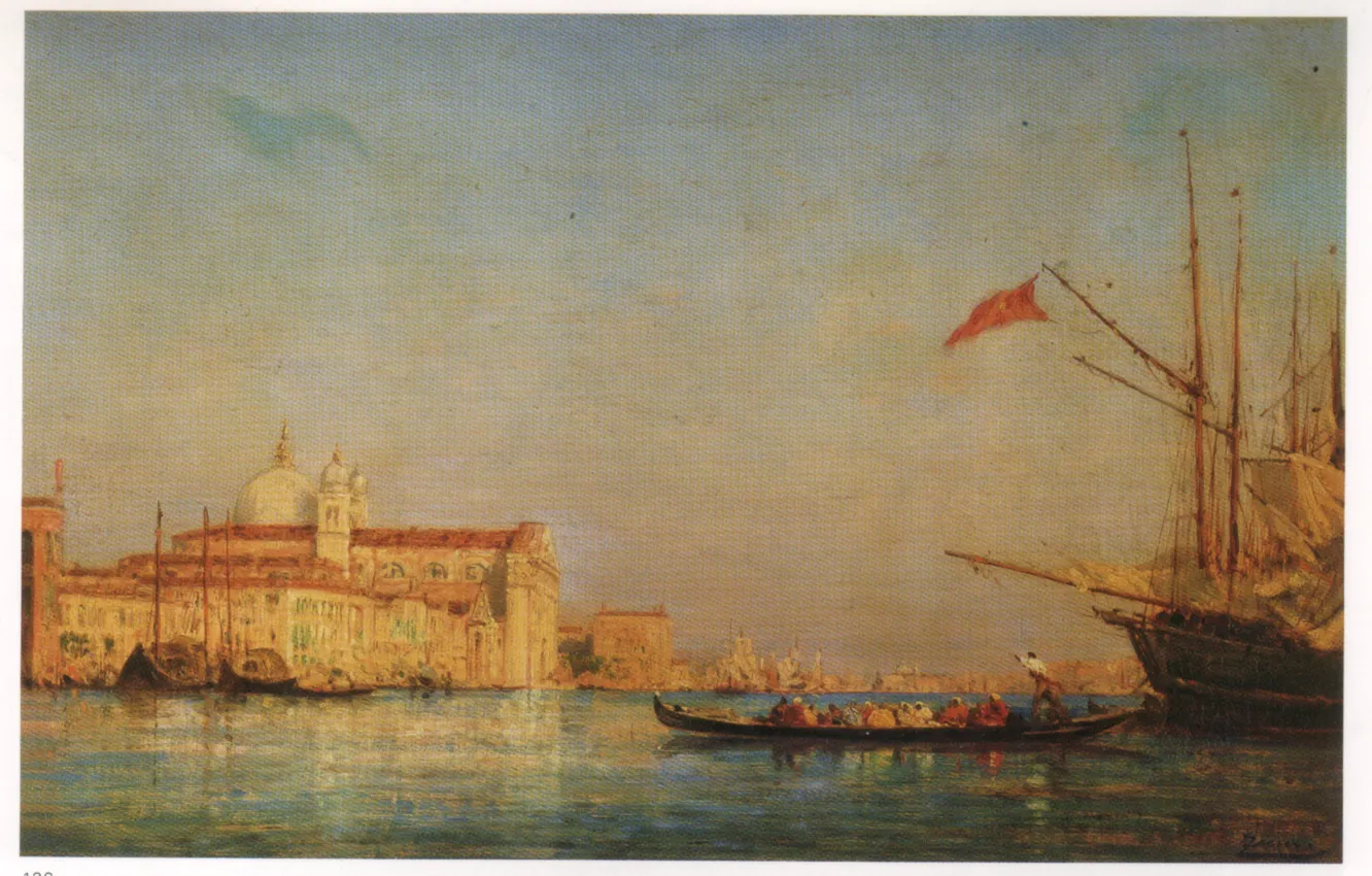Фото обои VENICE, The Giudecca, Felix Ziem Oil Paintings, ZIEM, Venice Oil Painting