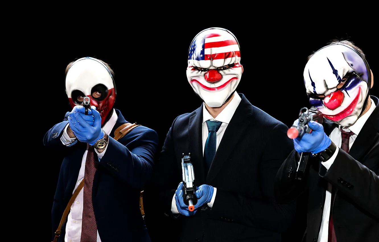 Фото обои оружие, маски, Brussels, Comic Con