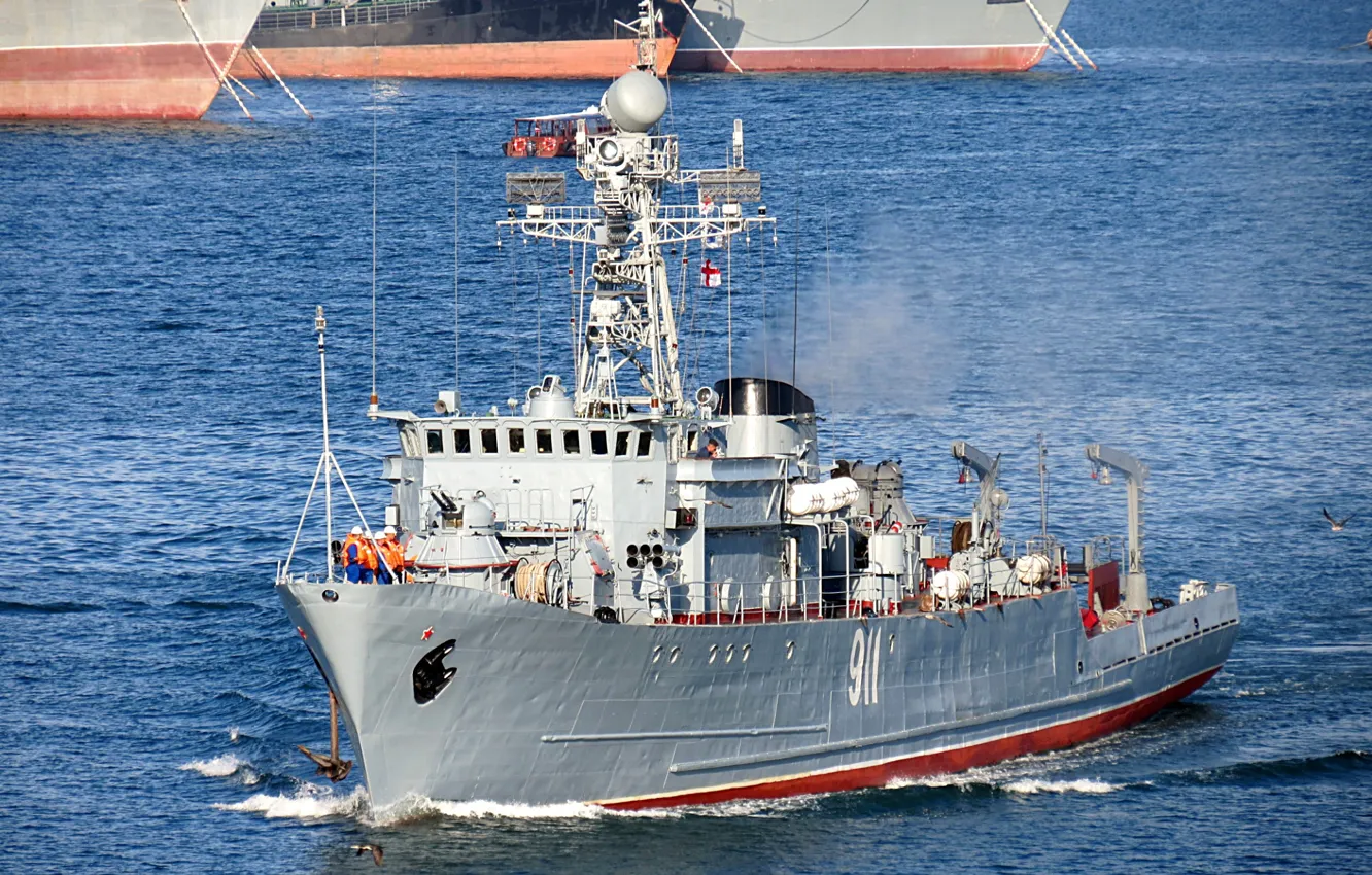 Фото обои морской, тральщик, черноморский флот, иван голубец
