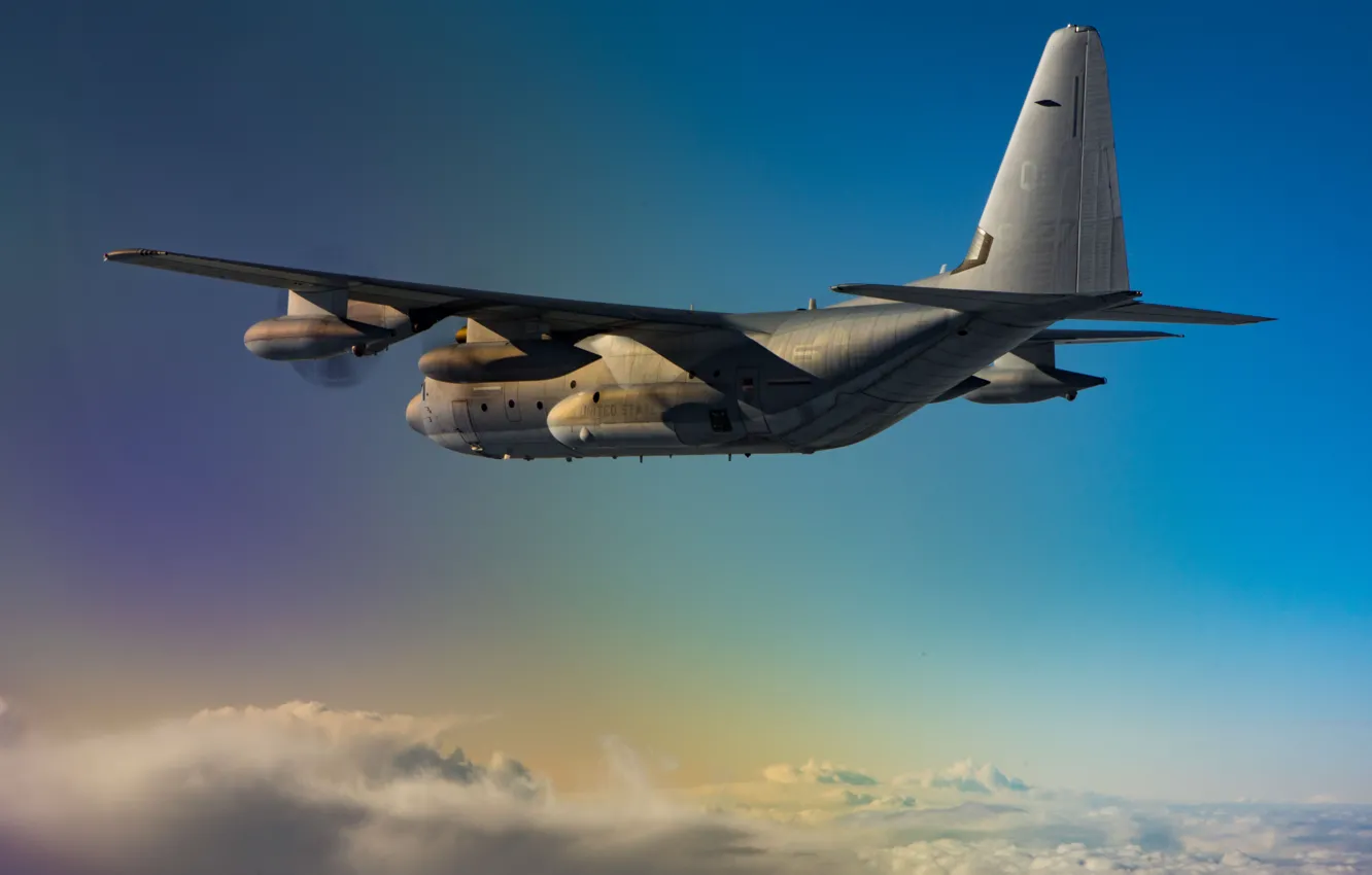 Фото обои Самолет, US Marine Corps, KC-130J Hercules