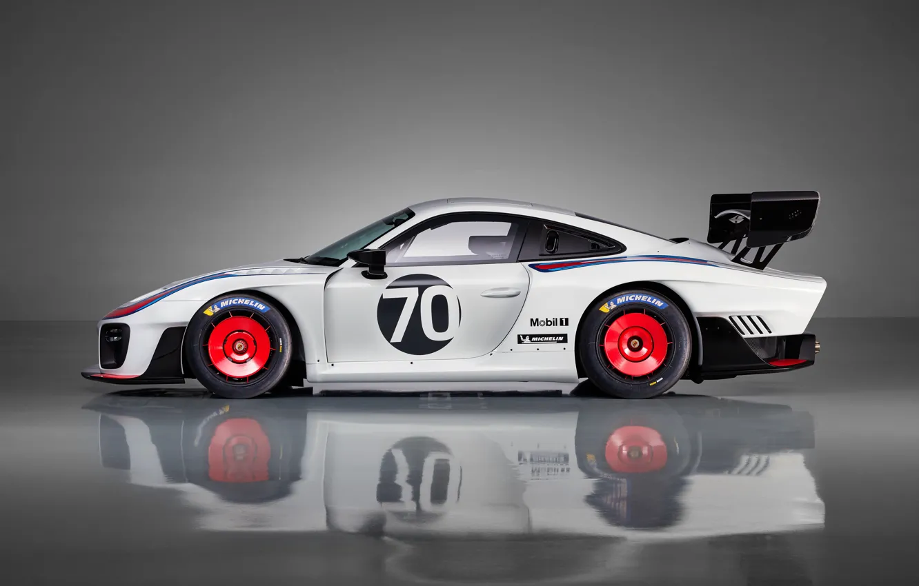 Фото обои Porsche, суперкар, вид сбоку, 2018, 935