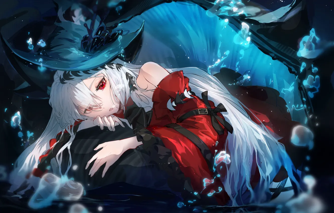 Фото обои вода, девушка, Arknights, Skadi