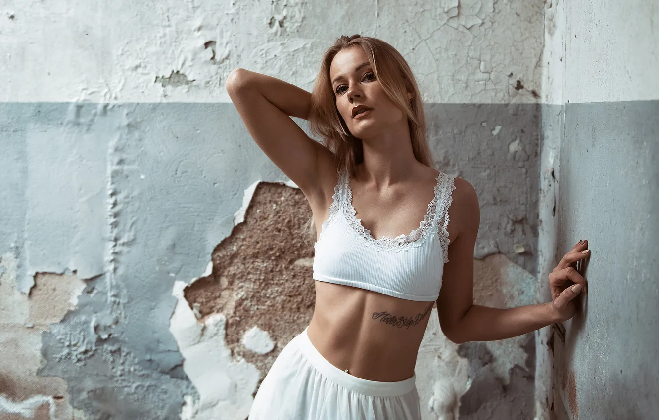 Фото обои девушка, фон, портрет