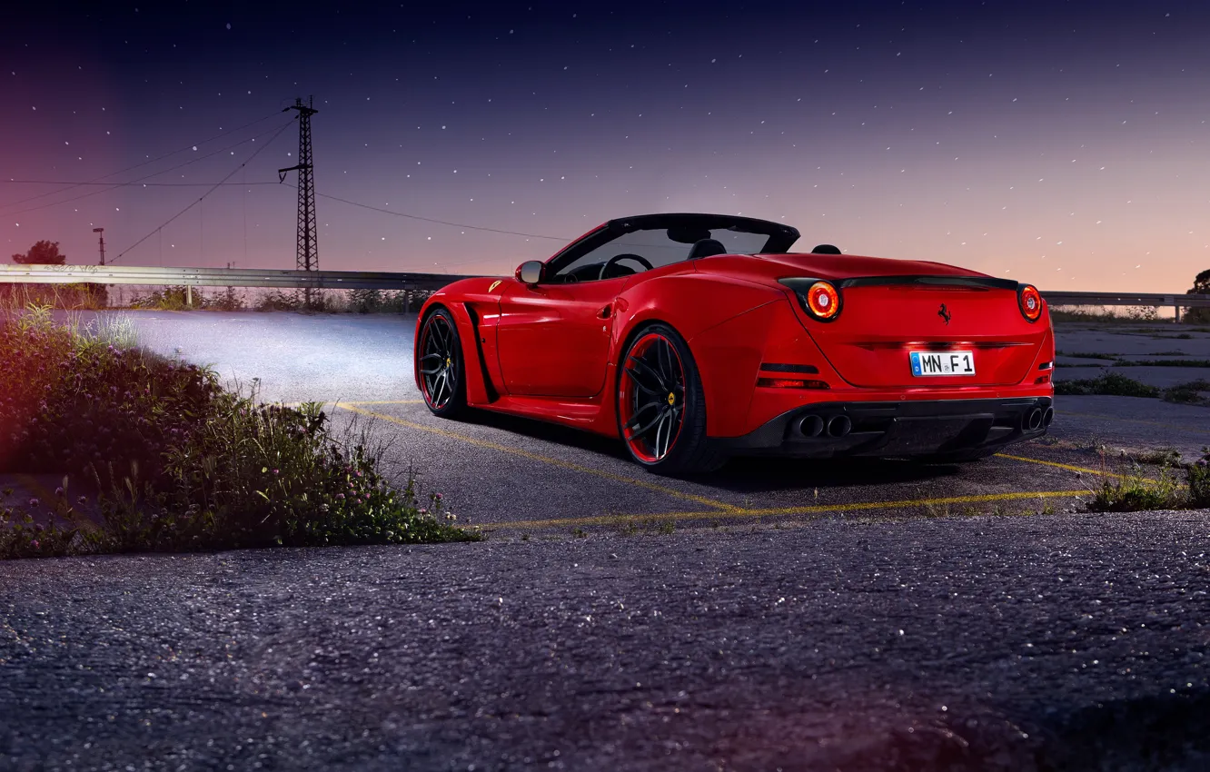 Фото обои car, Ferrari, red, Novitec Rosso, N-Largo, California T