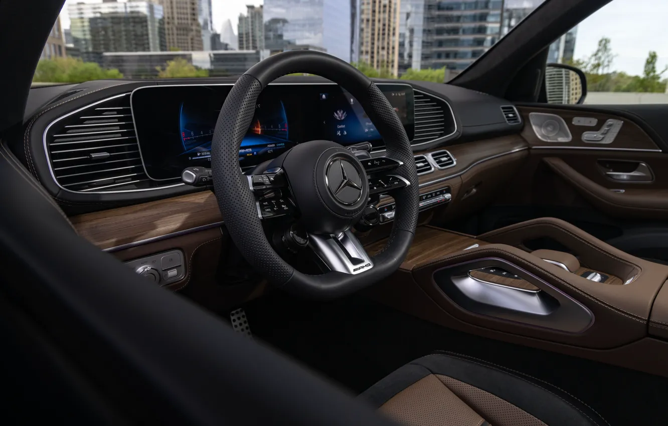 Фото обои Mercedes, car interior, Mercedes-AMG GLE 63 S 4MATIC