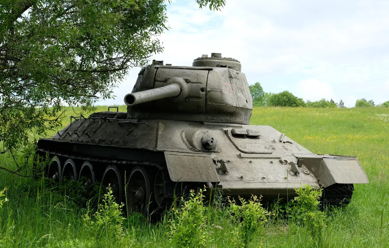 Фото обои РККА, средний танк, Т-34-85