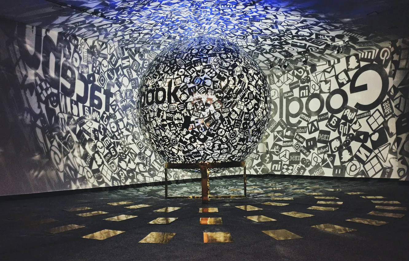 Фото обои light, words, effect, artwork