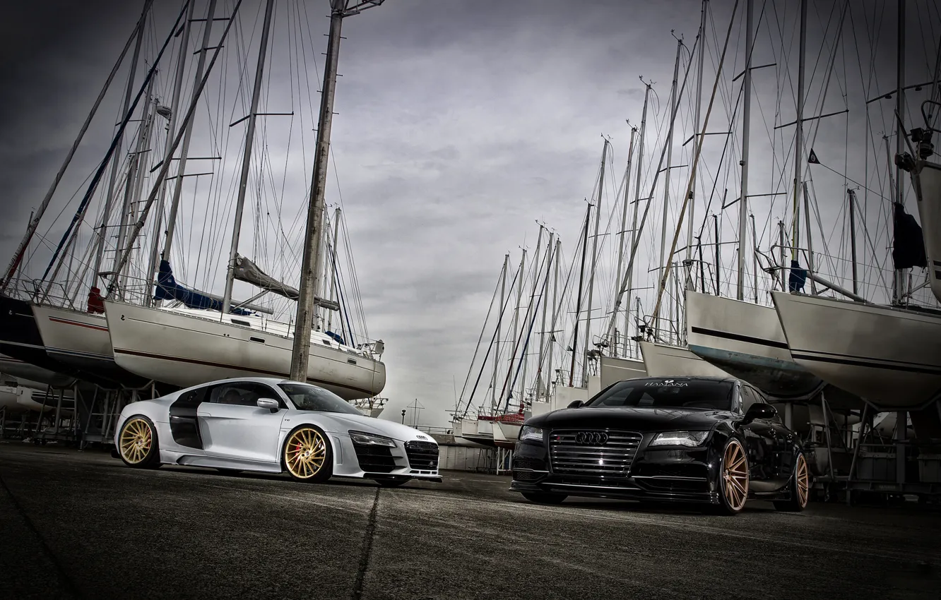 Фото обои car, Audi, тюнинг, Ауди, спорткар, VOSSEN, Precision series