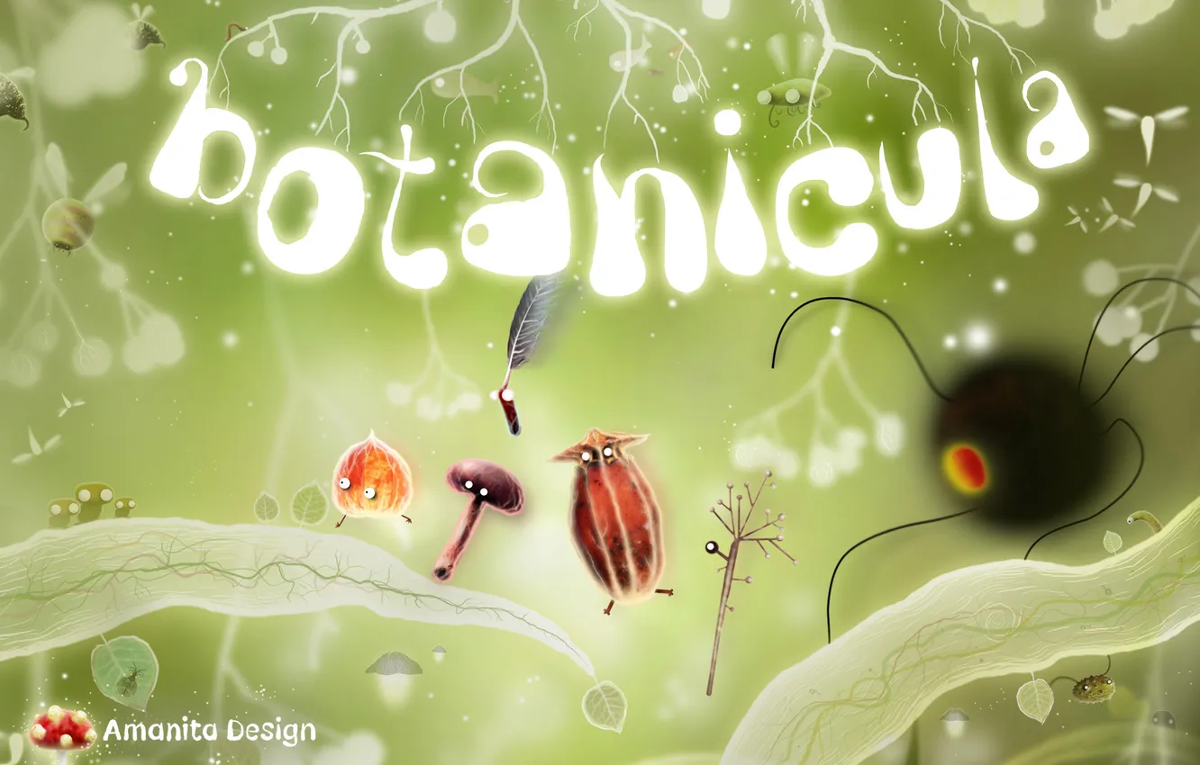 Фото обои Game, Botanicula, Amanita Design, Puzzle, Adventure, 1С-СофтКлаб, Daedalic Entertainment, Adobe Flash