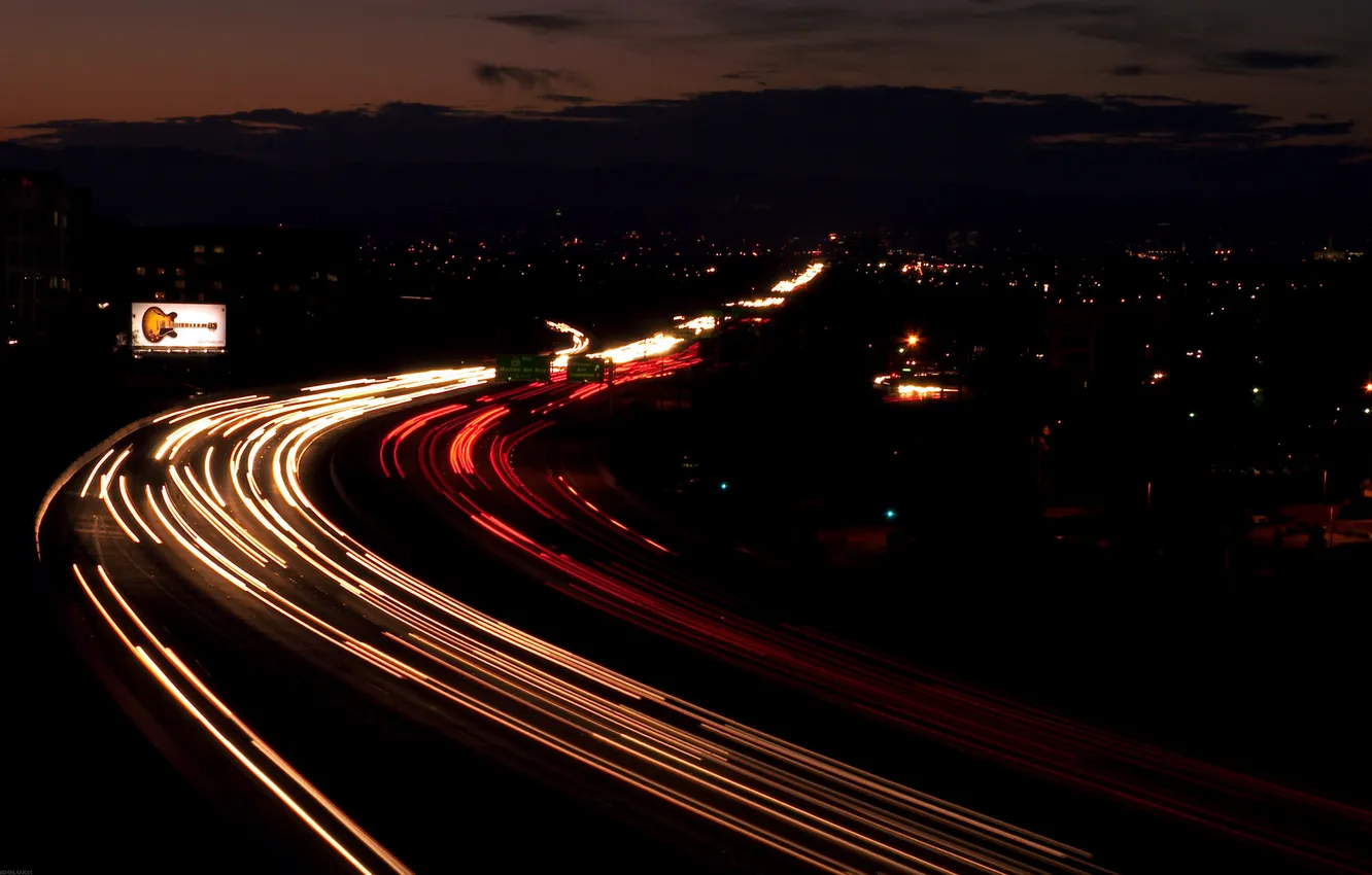 Фото обои дорога, свет, шоссе, Highway