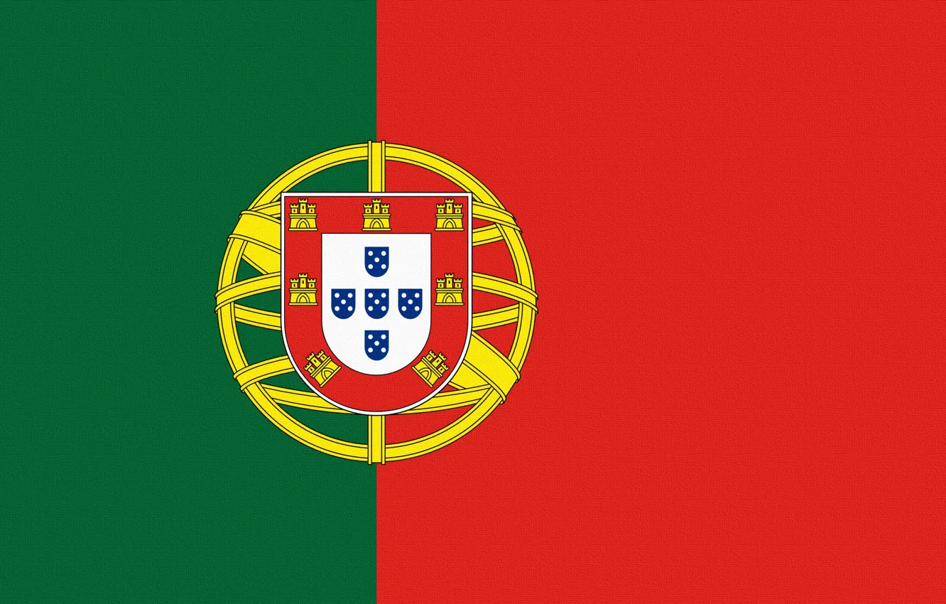Фото обои Флаг, Португалия, Герб, Portugal