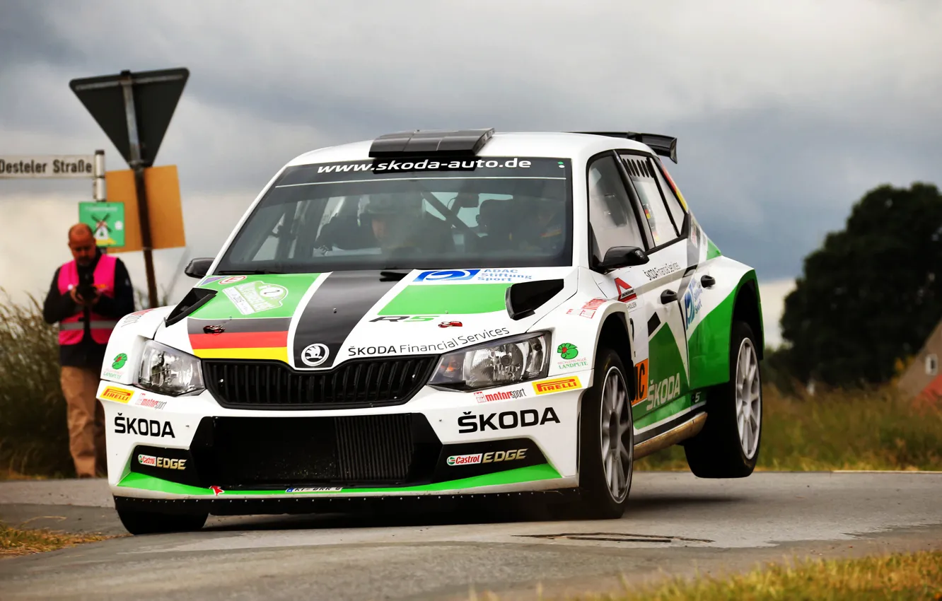 Фото обои Rally, Ралли, Skoda, Fabia, Шкода