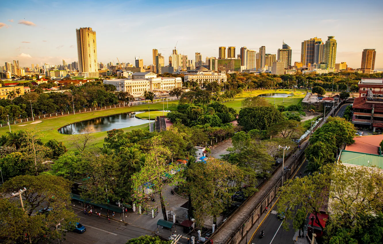 Фото обои здания, улицы, Филиппины, Манила, Intramuros