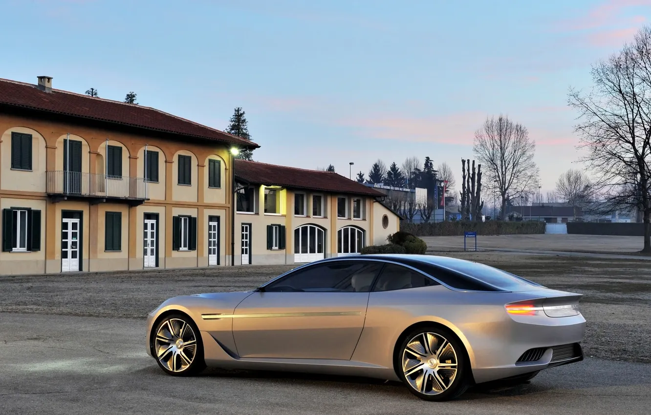 Фото обои Concept, небо, дом, концепт, вид сзади, Pininfarina, Cambiano, пининфарина.камбиано